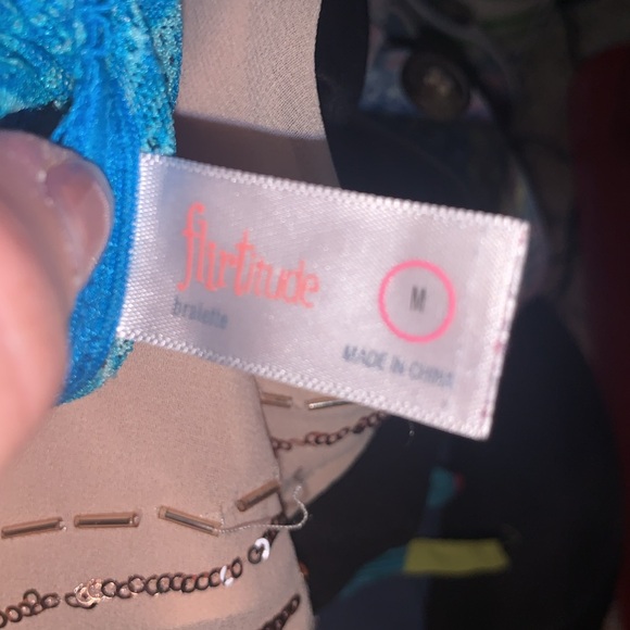 Flirtitude Blue Halter Bralette - Picture 7 of 8